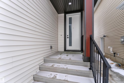 View of exterior entry - 741 Astoria Way, Devon, AB - Outdoor With Exterior