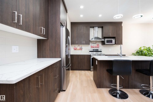 1459 Cherniak Way, Edmonton, AB - Indoor Photo Showing Kitchen With Double Sink With Upgraded Kitchen