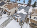 Snowy aerial view with a residential view - 4603 32 Avenue, Edmonton, AB  - Outdoor 