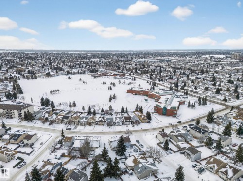View of snowy aerial view - 4603 32 Avenue, Edmonton, AB - Outdoor With View