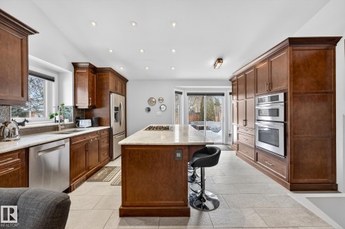 216 Heagle Crescent, Edmonton, AB - Indoor Photo Showing Kitchen With Stainless Steel Kitchen