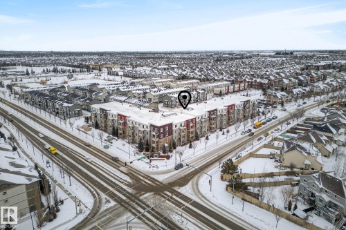 View of snowy aerial view - 206 812 Welsh Drive, Edmonton, AB - Outdoor With View