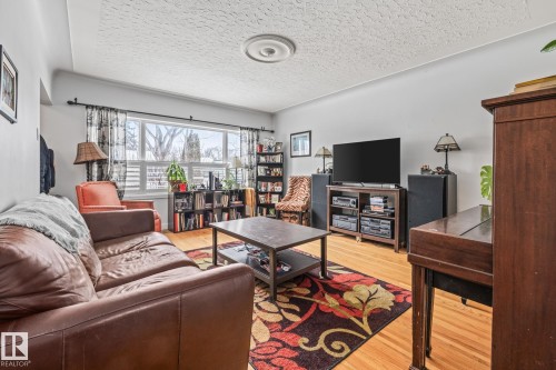 10649 64 Avenue, Edmonton, AB - Indoor Photo Showing Living Room