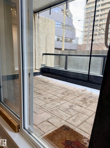 View of unfurnished sunroom - 115 11039 83 Avenue, Edmonton, AB -  With Exterior