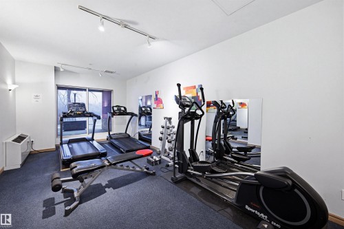 703 10649 Saskatchewan Drive, Edmonton, AB - Indoor Photo Showing Gym Room