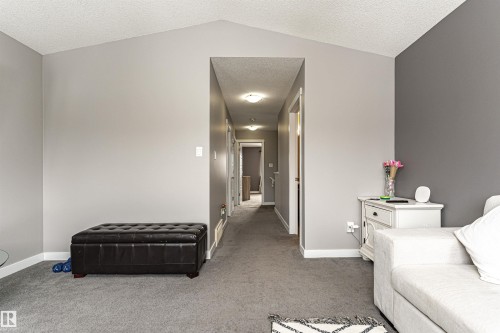 Sitting room with carpet and baseboards - 115 57 Street, Edmonton, AB - Indoor Photo Showing Bedroom