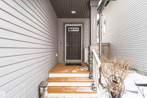 View of exterior entry - 115 57 Street, Edmonton, AB - Outdoor With Exterior