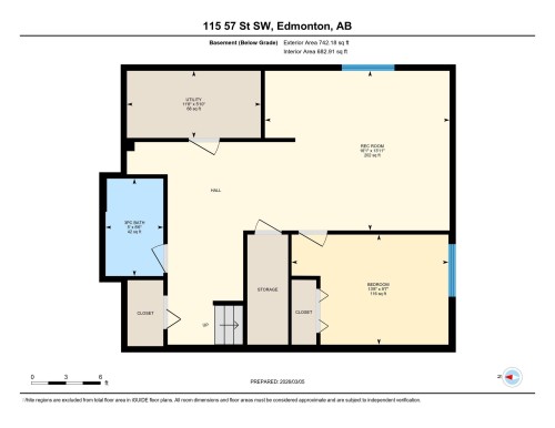 View of home floor plan - 115 57 Street, Edmonton, AB - Other
