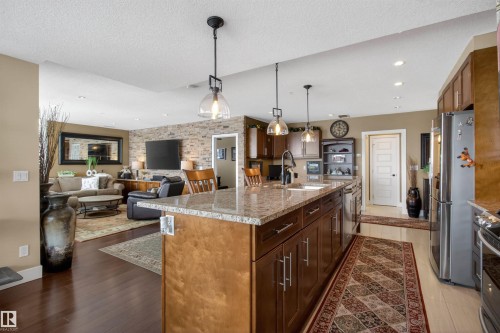 405 1350 Windermere Way, Edmonton, AB - Indoor Photo Showing Kitchen With Upgraded Kitchen