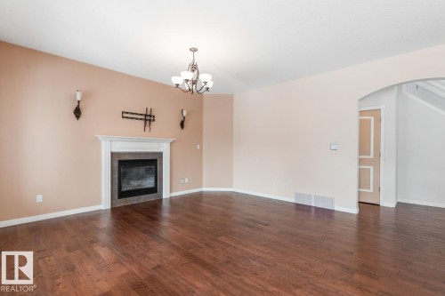 20515 91 Avenue, Edmonton, AB - Indoor Photo Showing Living Room With Fireplace