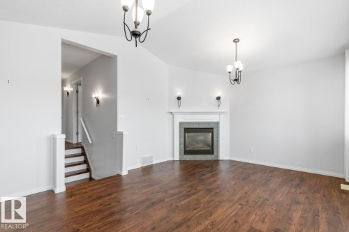20515 91 Avenue, Edmonton, AB - Indoor Photo Showing Living Room With Fireplace