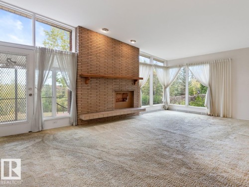 7404 Rowland Road, Edmonton, AB - Indoor With Fireplace