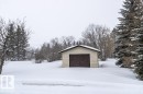 View of side of home with an outdoor structure - 5401 57St, St. Paul Town, AB  - Outdoor 