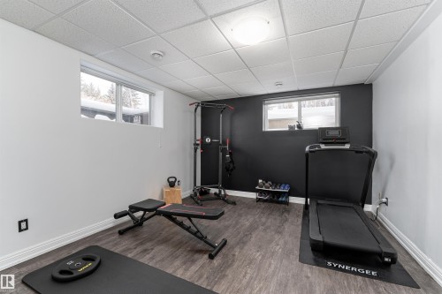 21 Power Drive, Rural Lac Ste. Anne County, AB - Indoor Photo Showing Gym Room