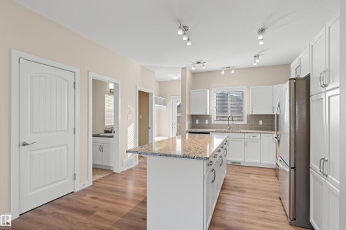 8727 221 Street, Edmonton, AB - Indoor Photo Showing Kitchen With Upgraded Kitchen