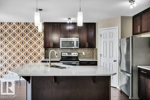 2437 Cassidy Way, Edmonton, AB - Indoor Photo Showing Kitchen With Double Sink With Upgraded Kitchen