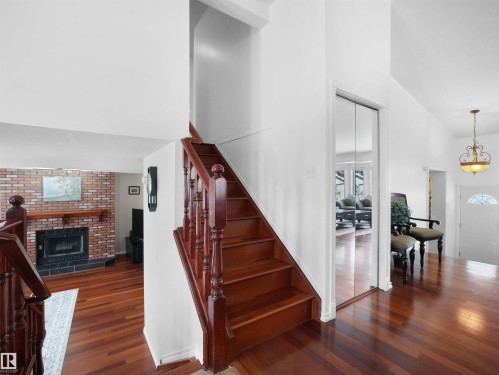 6217 13 Avenue, Edmonton, AB - Indoor Photo Showing Other Room With Fireplace