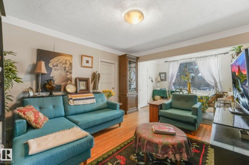 10516 63 Avenue, Edmonton, AB - Indoor Photo Showing Living Room