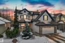 View of front of home with a garage, a chimney, and roof with shingles - 502 Westerra Boulevard, Stony Plain, AB  - Outdoor With Facade 