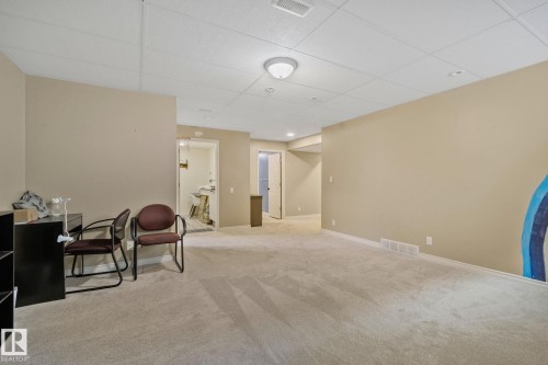 Office with light carpet and a paneled ceiling - 502 Westerra Boulevard, Stony Plain, AB - Indoor Photo Showing Other Room