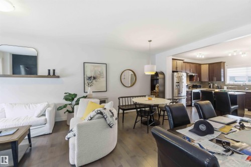 Living area featuring light wood-type flooring - 2331 71 Street, Edmonton, AB - Indoor