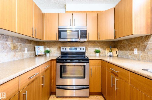 213 105 Ambleside Drive, Edmonton, AB - Indoor Photo Showing Kitchen With Stainless Steel Kitchen