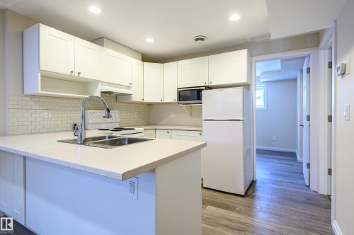 11617 93 Street, Edmonton, AB - Indoor Photo Showing Kitchen With Double Sink
