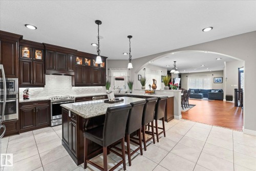 10516 158 Street Nw, Edmonton, AB - Indoor Photo Showing Kitchen With Upgraded Kitchen