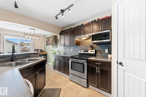 1150 35A Avenue, Edmonton, AB - Indoor Photo Showing Kitchen With Double Sink