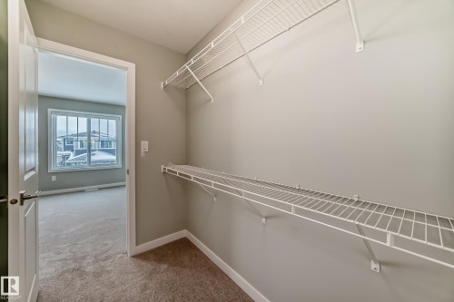 Walk in closet with light carpet - 3323 Roy Brown Way, Edmonton, AB - Indoor With Storage