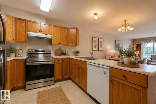 209 8912 156 Street, Edmonton, AB - Indoor Photo Showing Kitchen With Double Sink