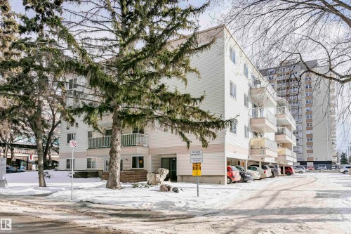 View of apartment building / complex - 407 8149 111 St S, Edmonton, AB - Outdoor With Facade