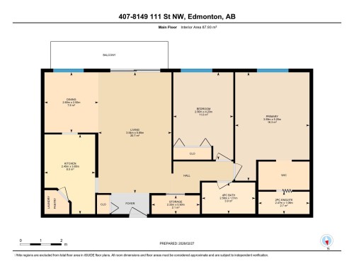 View of home floor plan - 407 8149 111 St S, Edmonton, AB - Other