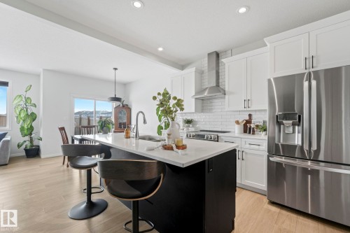6417 66 Street, Beaumont, AB - Indoor Photo Showing Kitchen With Upgraded Kitchen