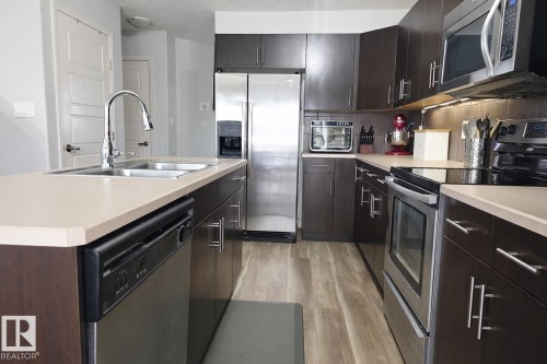 2151 28 Street, Edmonton, AB - Indoor Photo Showing Kitchen With Double Sink