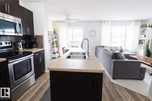 2151 28 Street, Edmonton, AB - Indoor Photo Showing Kitchen With Double Sink