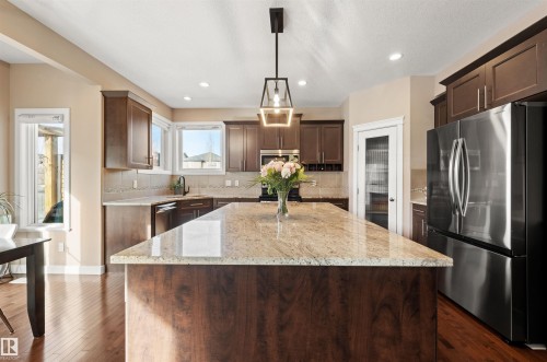 1477 Wates Link Link, Edmonton, AB - Indoor Photo Showing Kitchen With Upgraded Kitchen