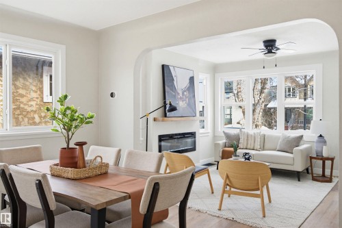 11330 67 Street, Edmonton, AB - Indoor Photo Showing Other Room With Fireplace