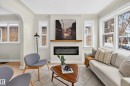 11330 67 Street, Edmonton, AB  - Indoor Photo Showing Living Room With Fireplace 