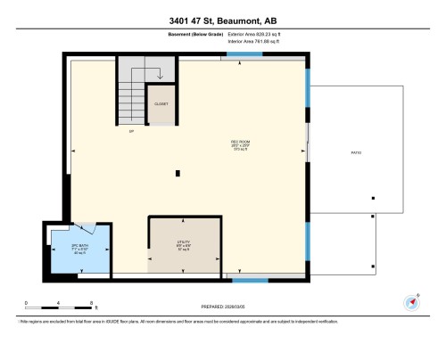 View of property floor plan - 3401 47 Street, Beaumont, AB - Other