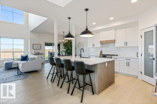 65 Jubilation Drive, St. Albert, AB - Indoor Photo Showing Kitchen With Upgraded Kitchen