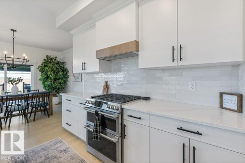 65 Jubilation Drive, St. Albert, AB - Indoor Photo Showing Kitchen With Upgraded Kitchen