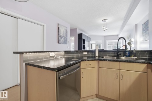 205 9910 111 Street, Edmonton, AB - Indoor Photo Showing Kitchen