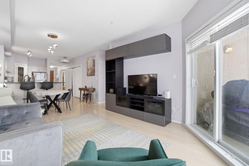205 9910 111 Street, Edmonton, AB - Indoor Photo Showing Living Room