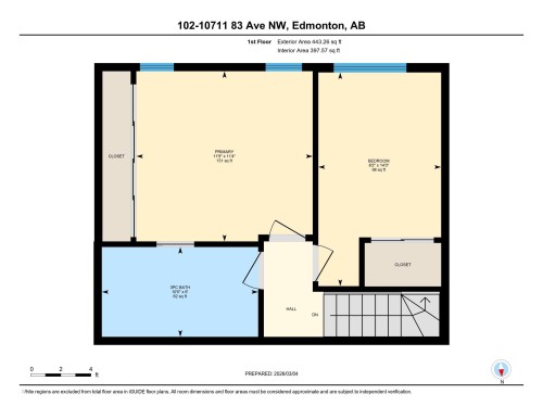 View of home floor plan - 102 10711 83 Avenue, Edmonton, AB - Other