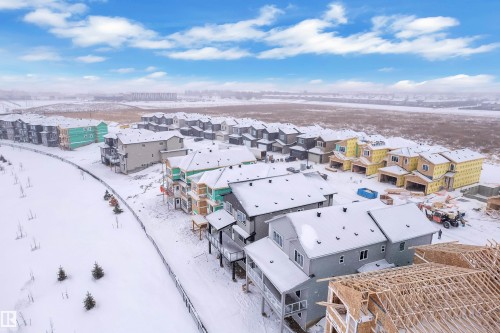 View of snowy aerial view - 231 Crystal Creek Drive, Leduc, AB - Outdoor With View