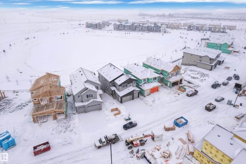 View of snowy aerial view - 231 Crystal Creek Drive, Leduc, AB - Outdoor With View
