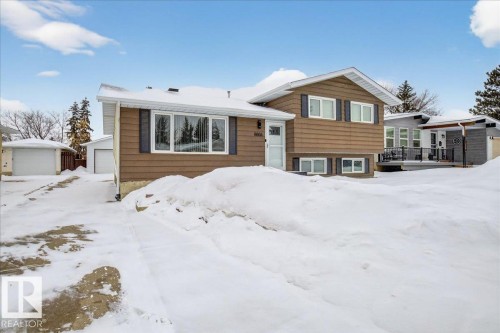 Tri-level home featuring an outdoor structure - 8804 38 Avenue, Edmonton, AB - Outdoor With Facade