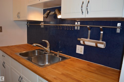 7727 112S Avenue, Edmonton, AB - Indoor Photo Showing Kitchen With Double Sink