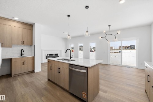 1077 Cristall Crescent, Edmonton, AB - Indoor Photo Showing Kitchen With Double Sink